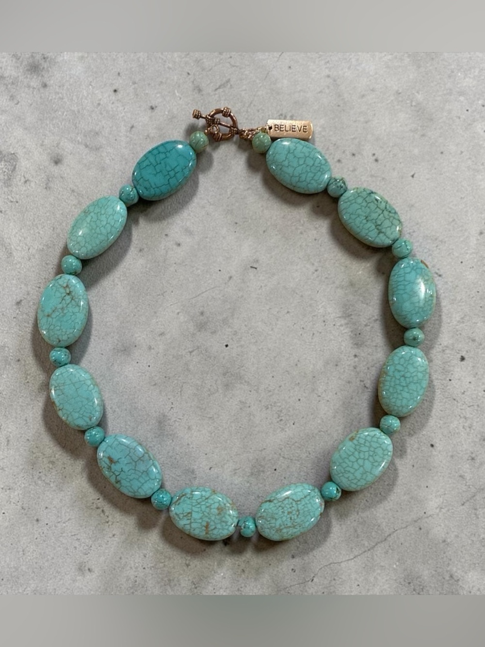 Vintage Howlite Beaded Necklace